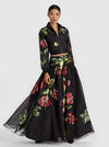ORIANA EMBELLISHED GOWN SKIRT-SOFT TULIP BLACK-ALICE + OLIVIA