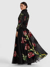 ORIANA EMBELLISHED GOWN SKIRT-SOFT TULIP BLACK-ALICE + OLIVIA