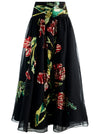 ORIANA EMBELLISHED GOWN SKIRT-SOFT TULIP BLACK-ALICE + OLIVIA