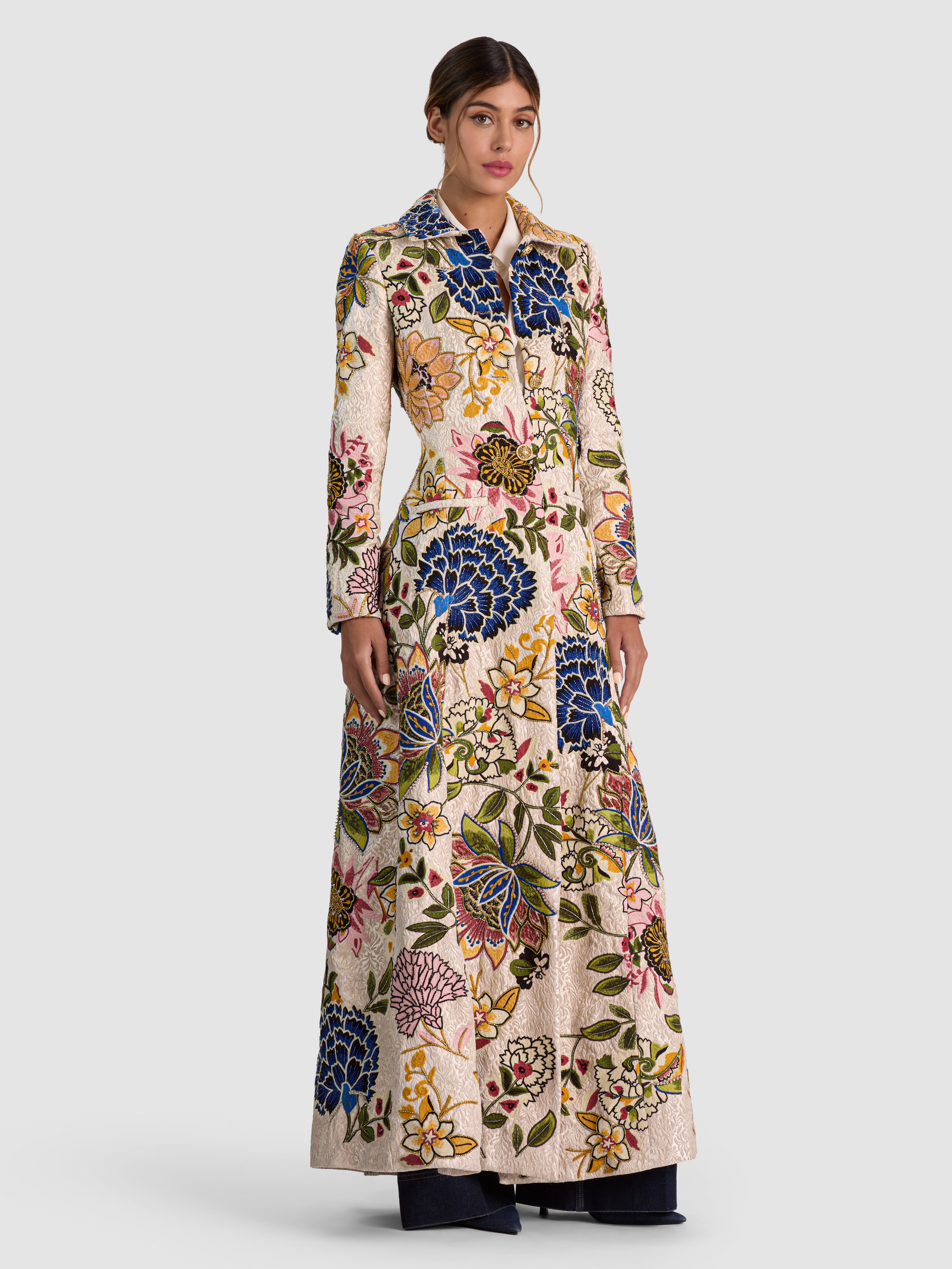MANTEAU LONG ORNÉ ELEANOR-ALICE + OLIVIA