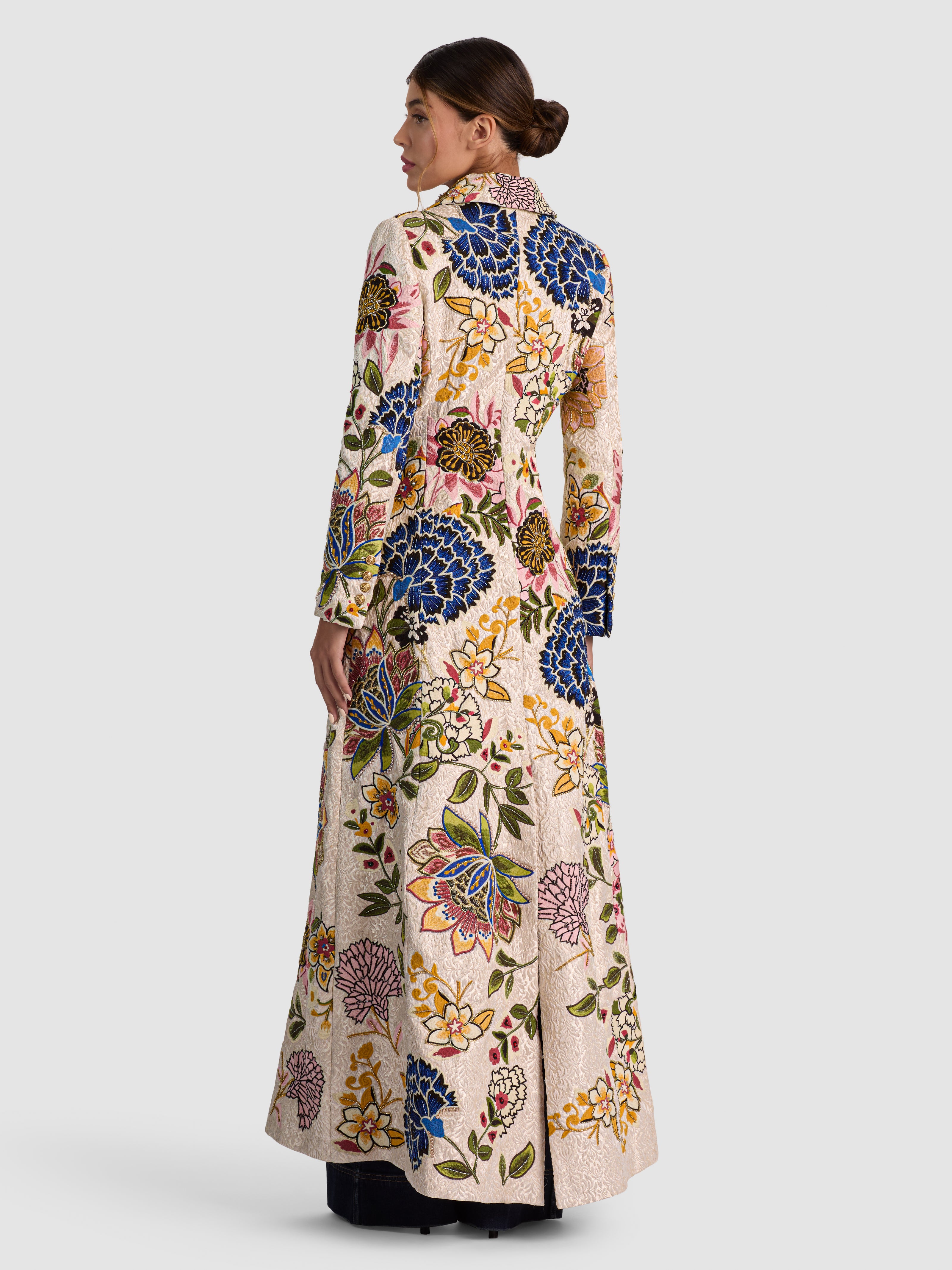 MANTEAU LONG ORNÉ ELEANOR-ALICE + OLIVIA