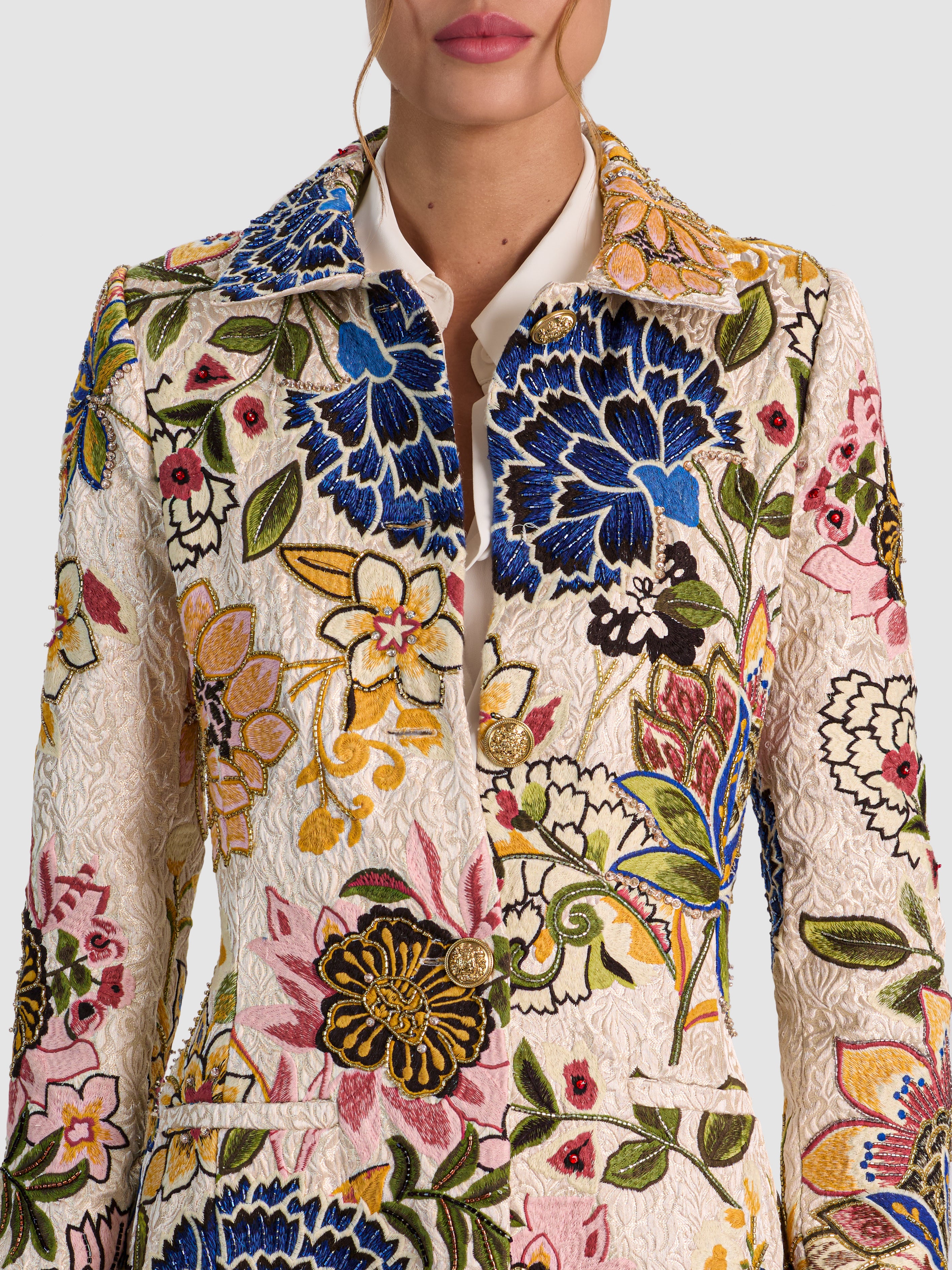 MANTEAU LONG ORNÉ ELEANOR-ALICE + OLIVIA