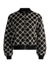 WILLIE EMBELLISHED BOMBER JACKET-BLACK/CLEAR CRYSTAL-ALICE + OLIVIA