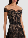 VIVIANA LACE GOWN-Black-ALICE + OLIVIA