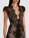 ROSEMARIE LACE GOWN-Black-ALICE + OLIVIA