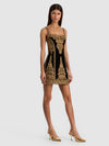 NATALYA EMBELLISHED MINI GOWN-BLACK/GOLD-ALICE + OLIVIA