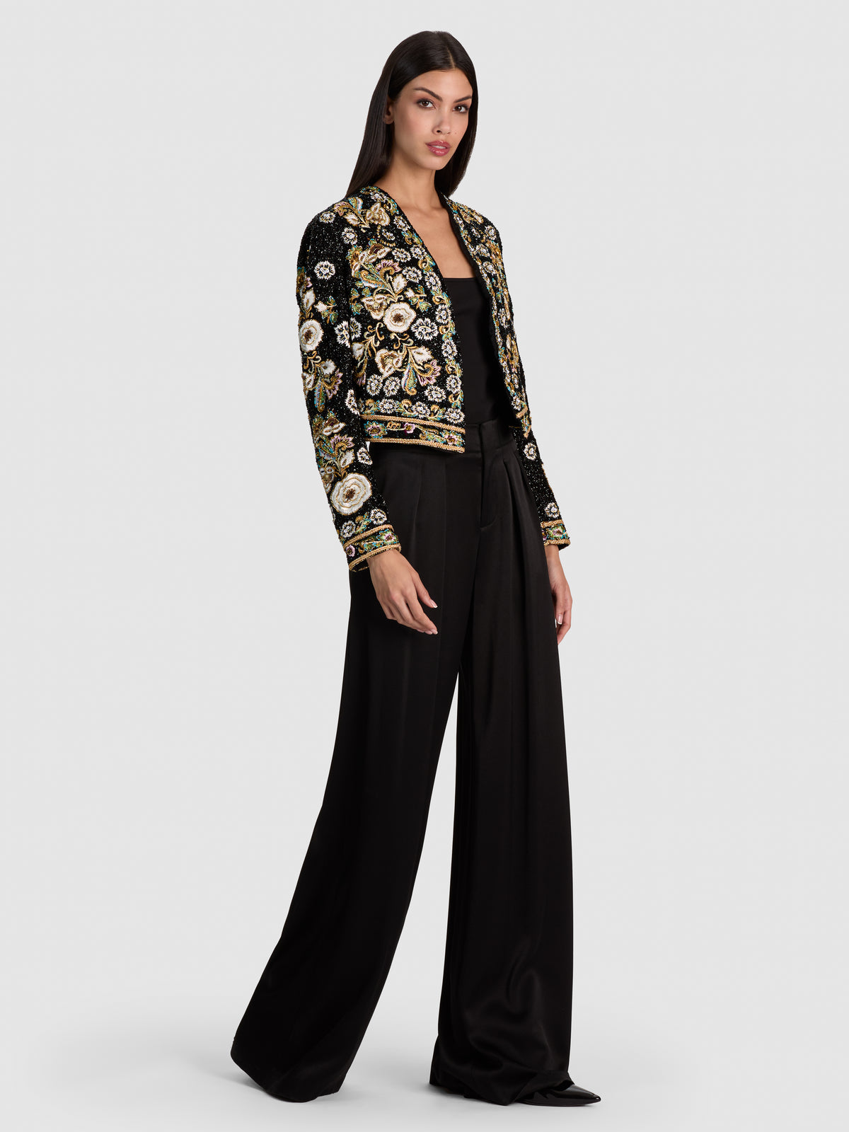 HARVEY EMBELLISHED JACKET-BLACK/MULTI-ALICE + OLIVIA