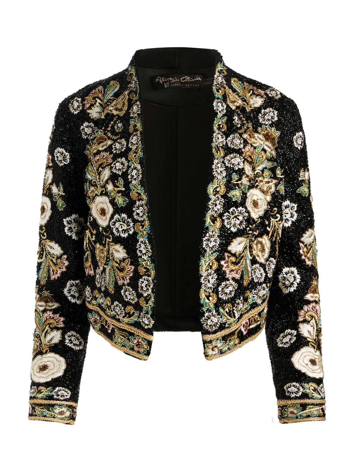 HARVEY EMBELLISHED JACKET-BLACK/MULTI-ALICE + OLIVIA