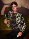 VESTE ORNÉE HARVEY-BLACK/MULTI-ALICE + OLIVIA