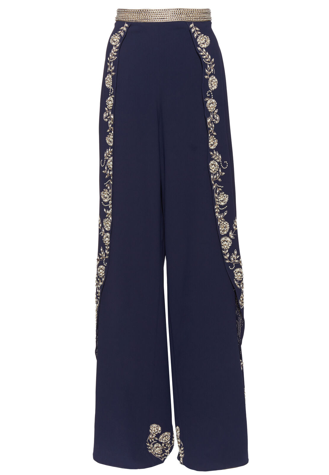 LARISSA EMB OPEN PLEAT PANT