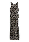 ROBE LONGUE DÉCOLLETÉ DOS JAE PEPLUM-ALICE + OLIVIA