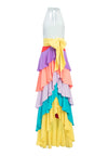ELMIRA HLTER NK RFL TIERED GOW-MULTI-ALICE + OLIVIA