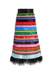 MERRIL ROBE MIDI SKI AVEC PLUMES-ALICE + OLIVIA