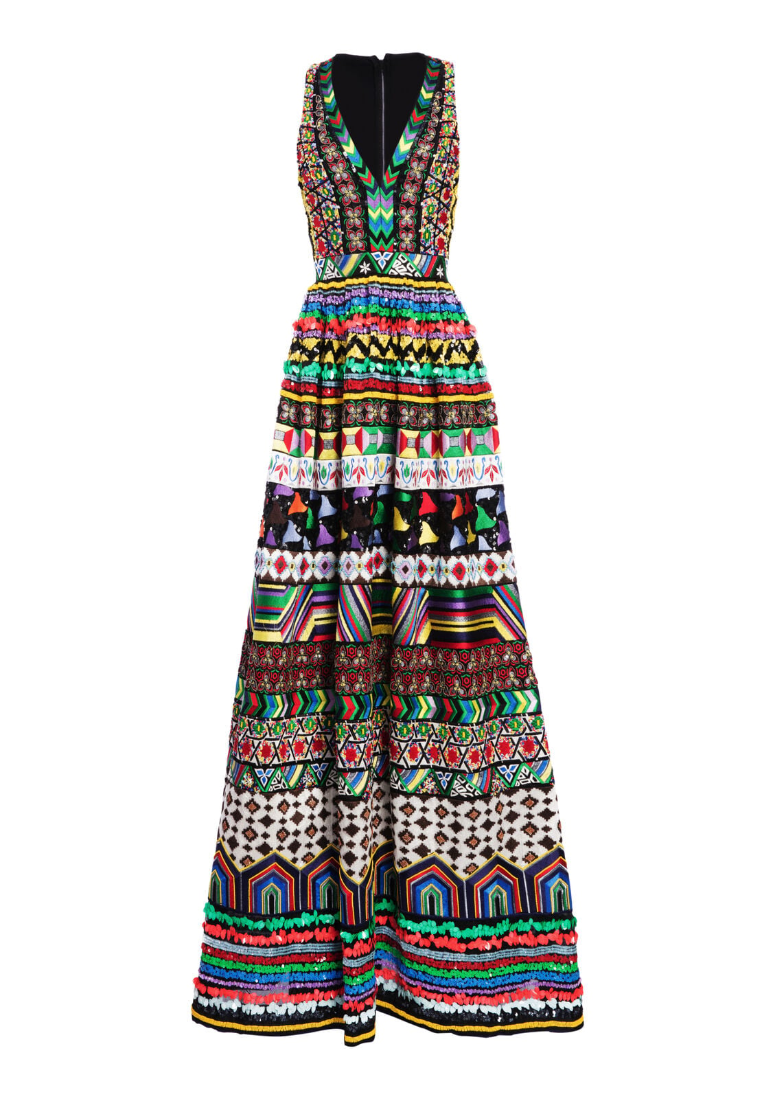 ROBE DE BAL CASANDRA À PAILLETTES ET COL EN V-ALICE + OLIVIA