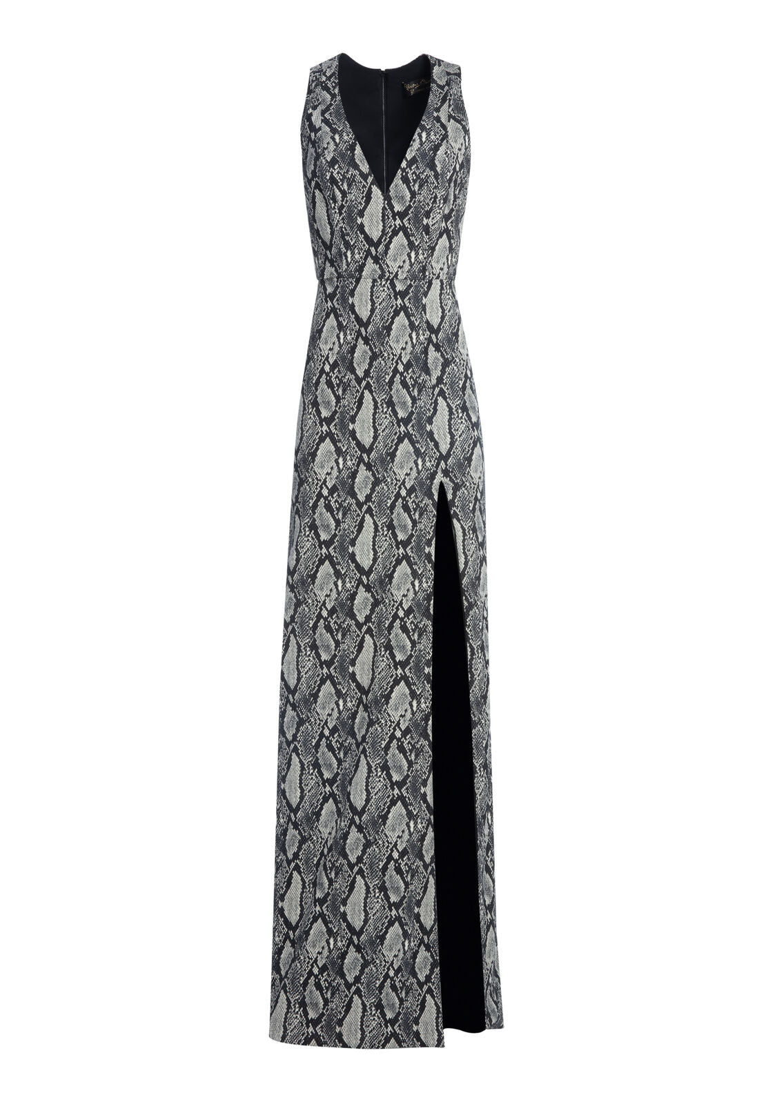 ROBE LONGUE CELESTE IMPRIMÉ SERPENT FENDUE-ALICE + OLIVIA