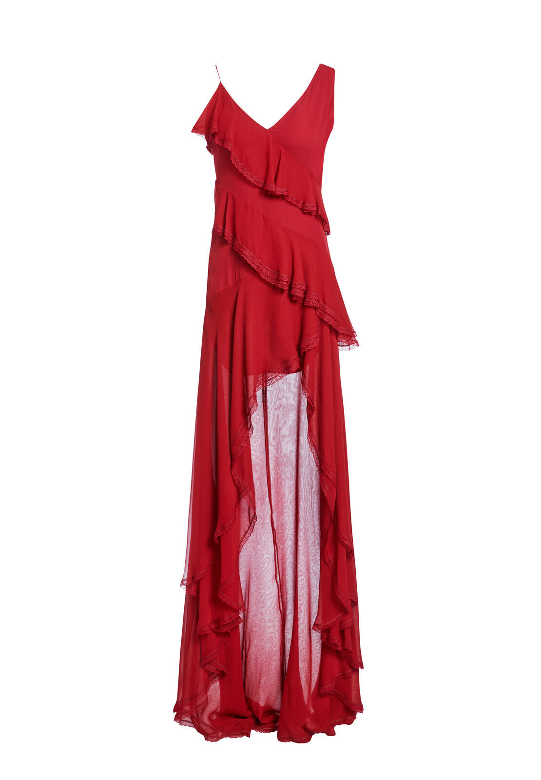 ROBE LONGUE ÉTAGÉE MARIANA À TAILLE HAUTE ET BASSE