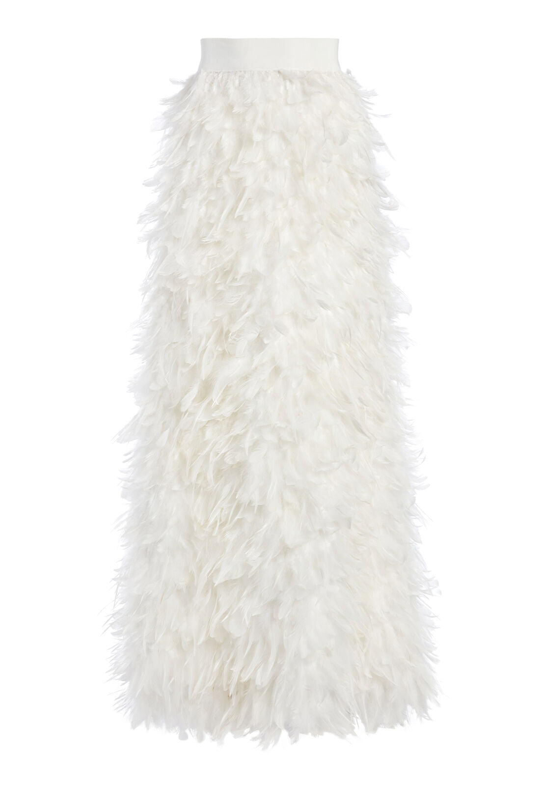 URSULA FEATHER BALL GOWN SKIRT-OFF WHITE-ALICE + OLIVIA