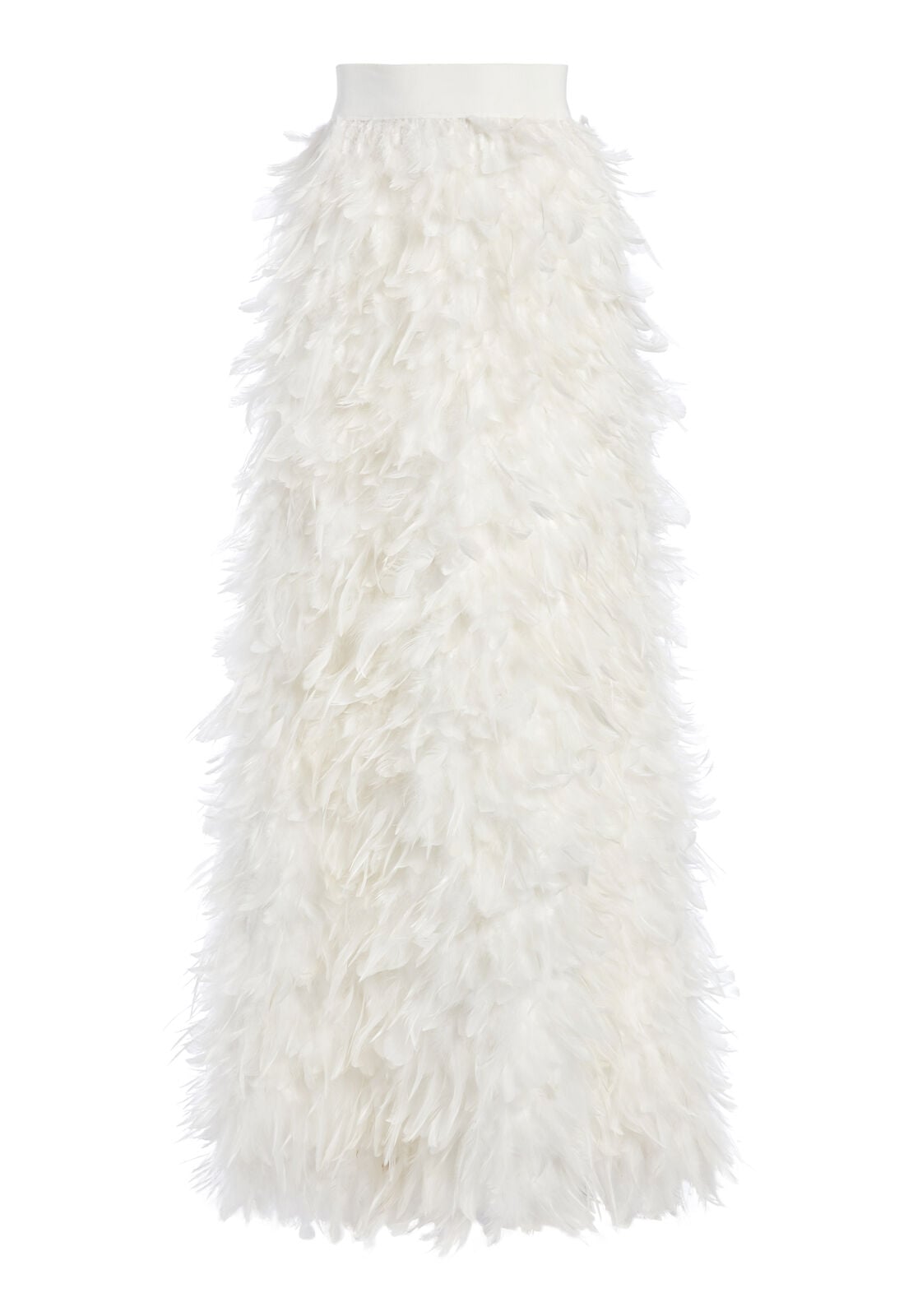 URSULA FEATHER BALL GOWN SKIRT-OFF WHITE-ALICE + OLIVIA