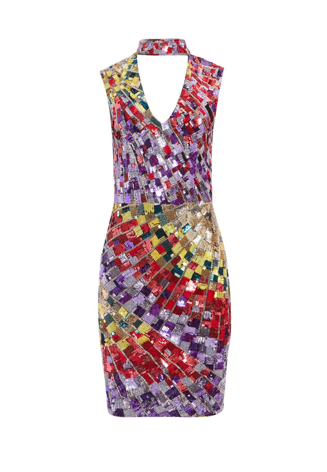 ROBE SANS MANCHES À PAILLETTES DUMONT