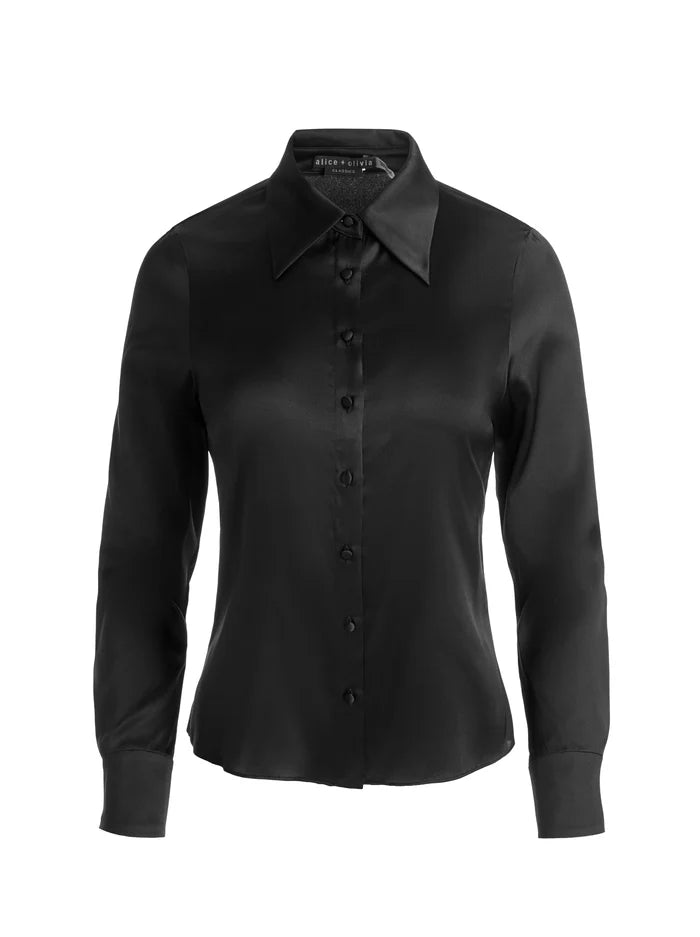 WILLA SILK BLOUSE - BLACK