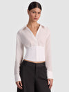 CHEMISE BOUTONNÉE CORSAGE COUSUE EDIE-ALICE + OLIVIA