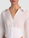 CHEMISE BOUTONNÉE CORSAGE COUSUE EDIE-ALICE + OLIVIA