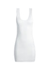 JAMES FITTED SCOOP NECK DRESS-OFF WHITE-ALICE + OLIVIA