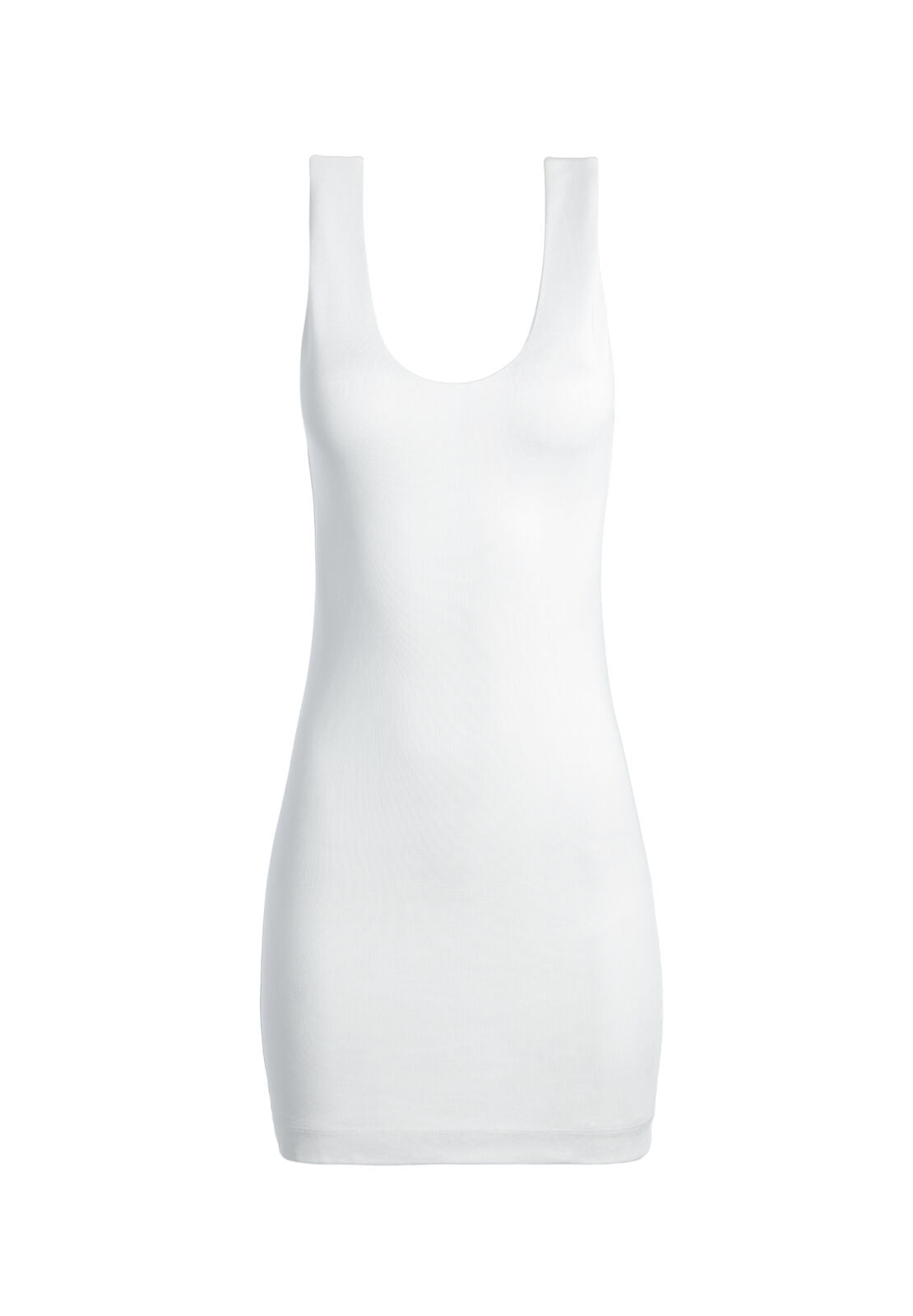 JAMES FITTED SCOOP NECK DRESS-OFF WHITE-ALICE + OLIVIA