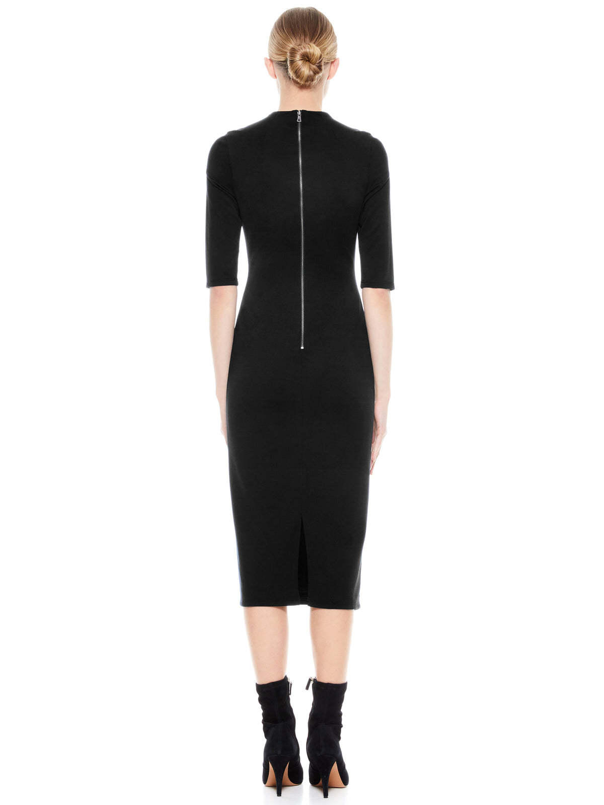 DELORA MIDI DRESS - BLACK