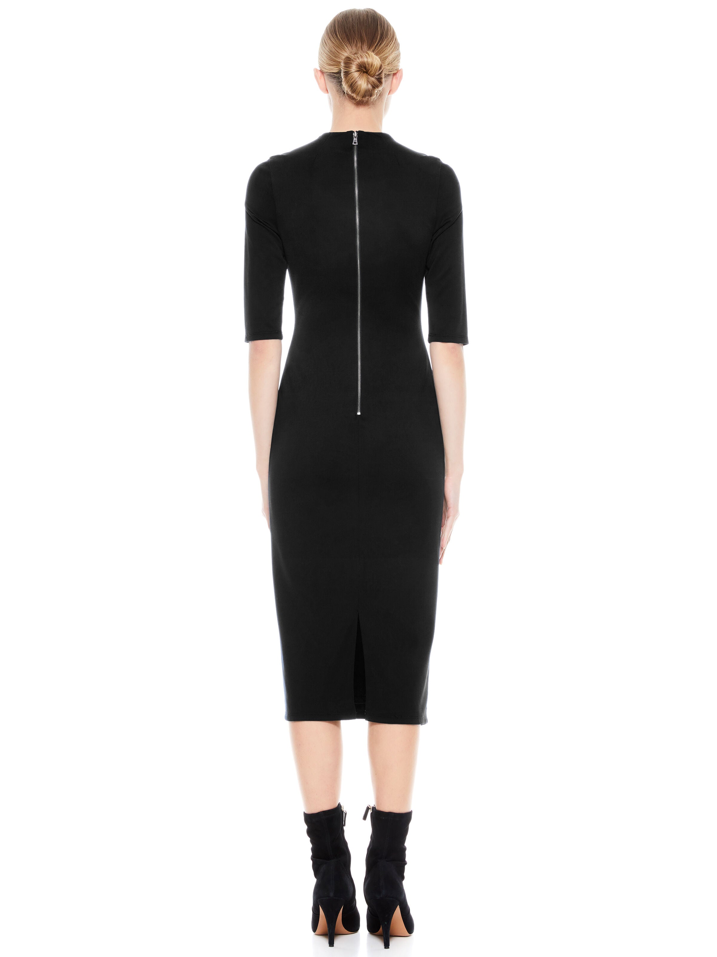 DELORA MIDI DRESS-Black-ALICE + OLIVIA