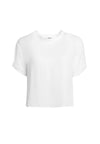 JANN ROLL SLEEVE BOXY TEE-Black-ALICE + OLIVIA
