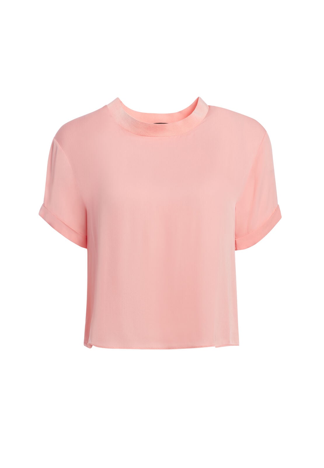 JANN ROLL SLEEVE BOXY TEE-Black-ALICE + OLIVIA