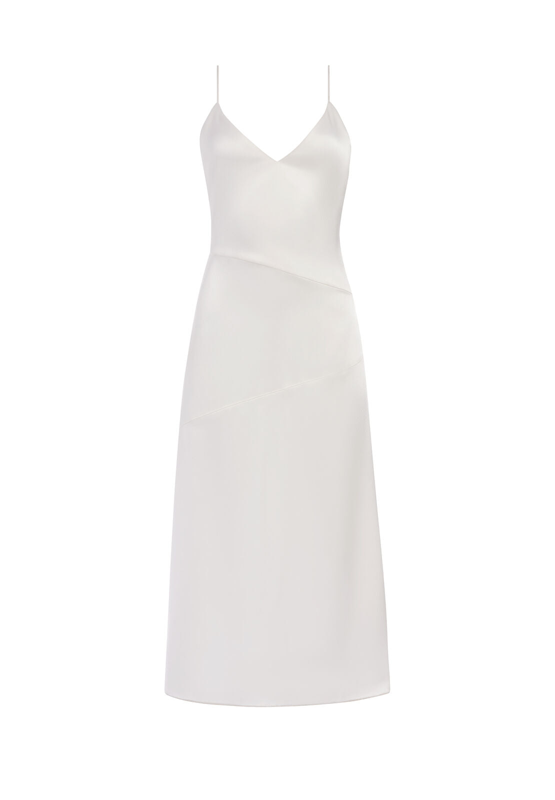 KAYLA SEAMED SLIP MIDI DRESS-OFF WHITE-ALICE + OLIVIA