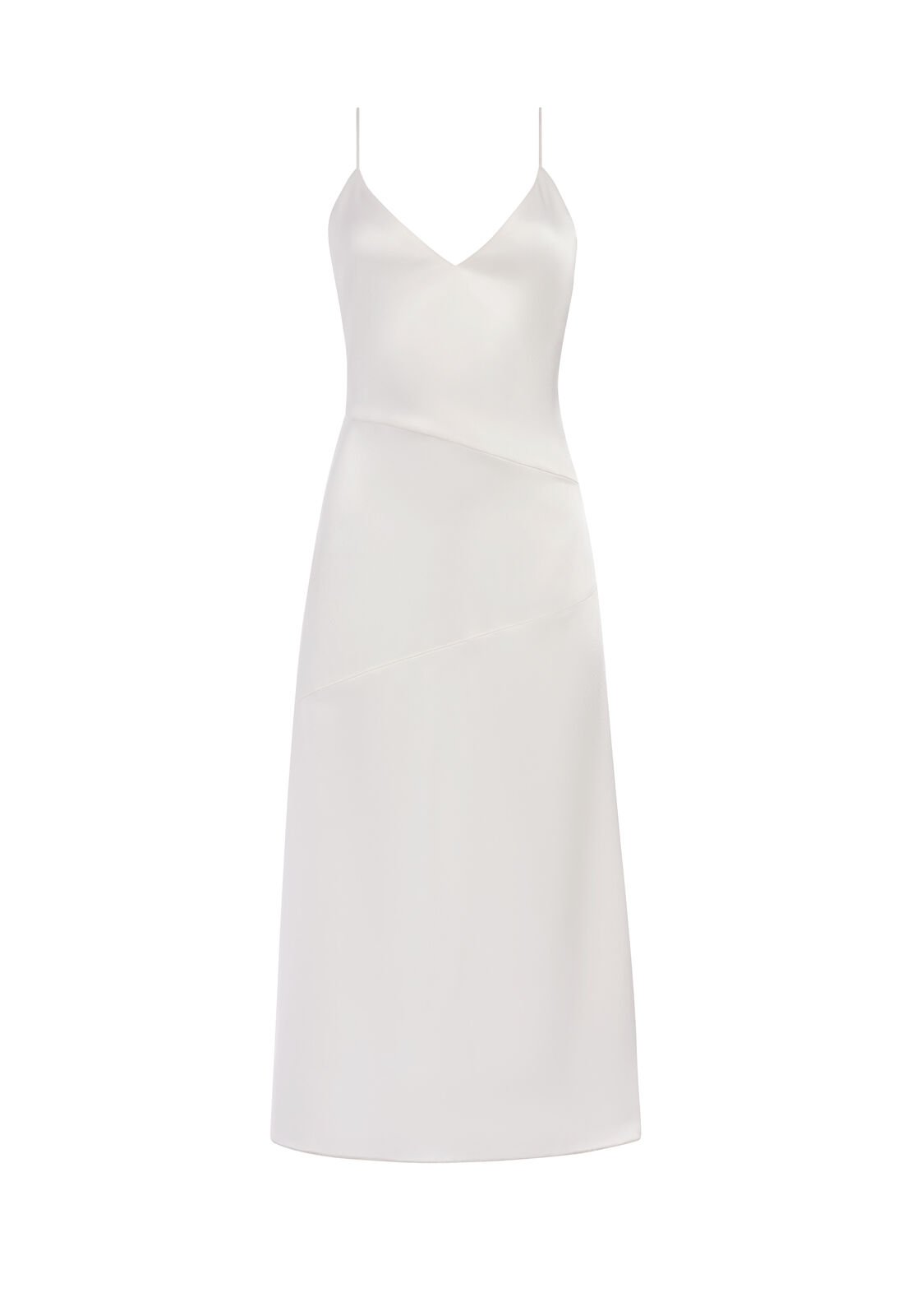 KAYLA SEAMED SLIP MIDI DRESS-OFF WHITE-ALICE + OLIVIA