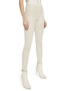 LEGGINGS MADDOX IN SUEDE CON CERNIERA LATERALE-ALICE + OLIVIA