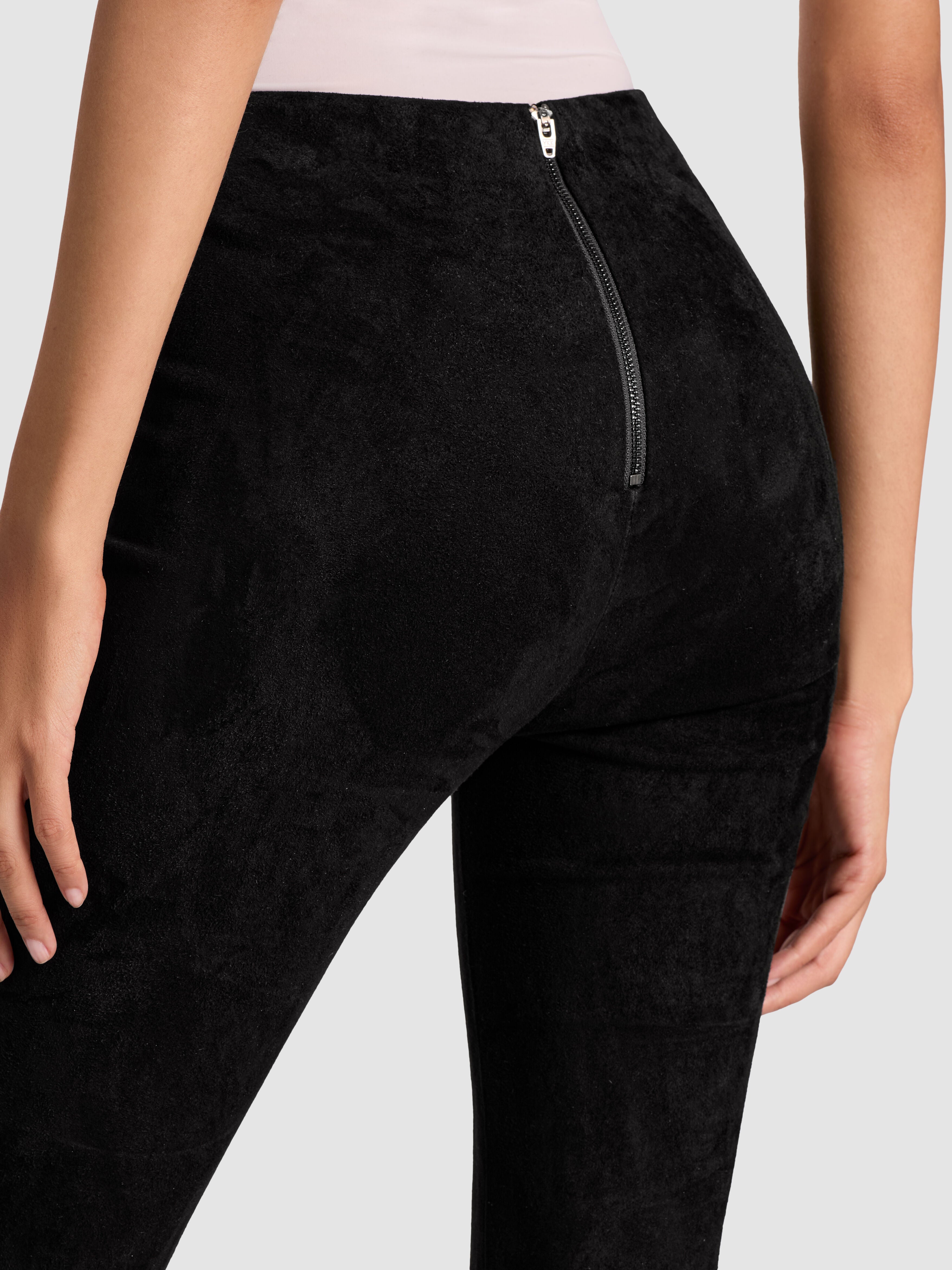 LENNOX SUEDE LEGGING in Black | ALICE + OLIVIA