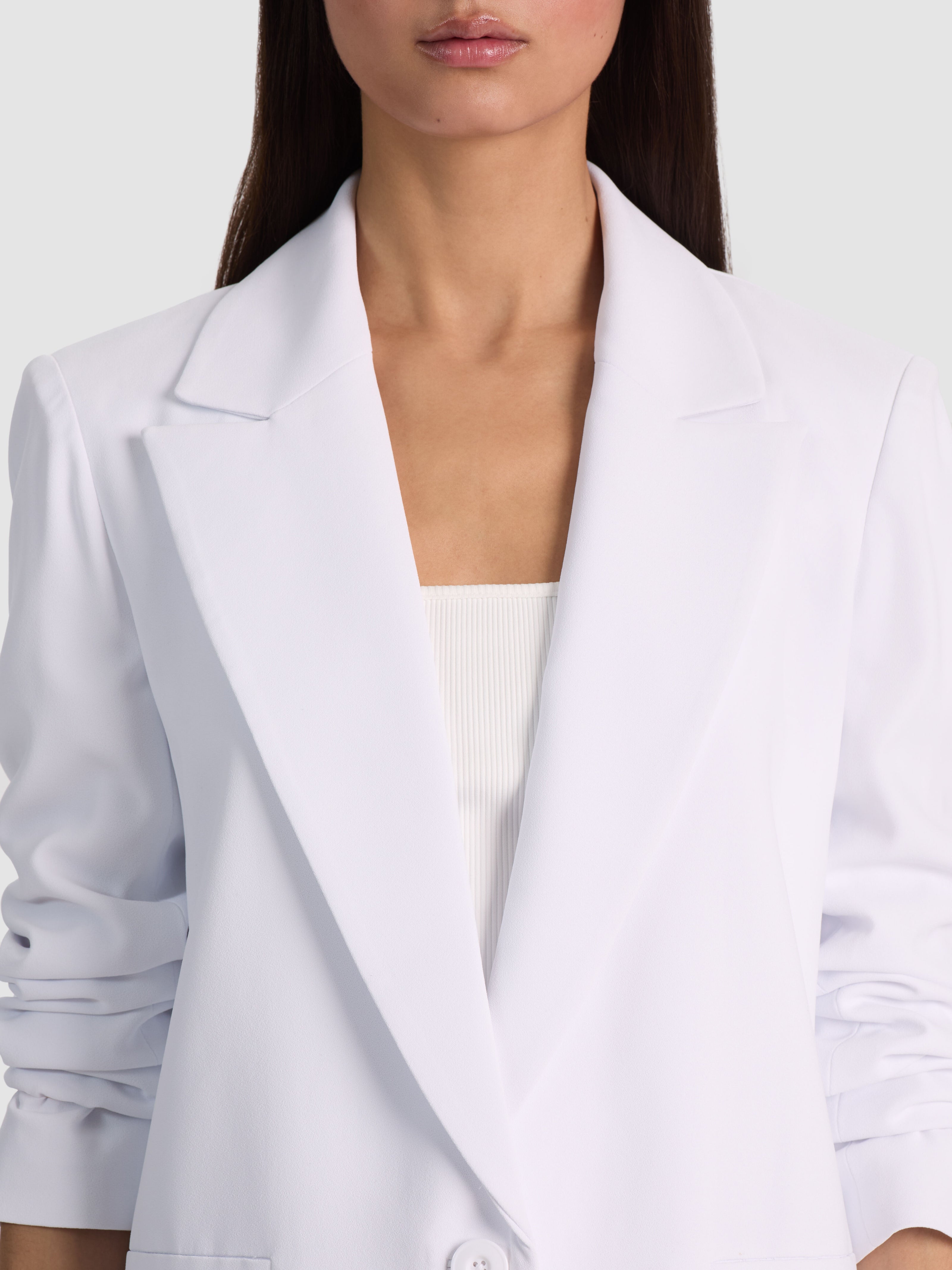 DENNY BOYFRIEND BLAZER-WHITE-ALICE + OLIVIA