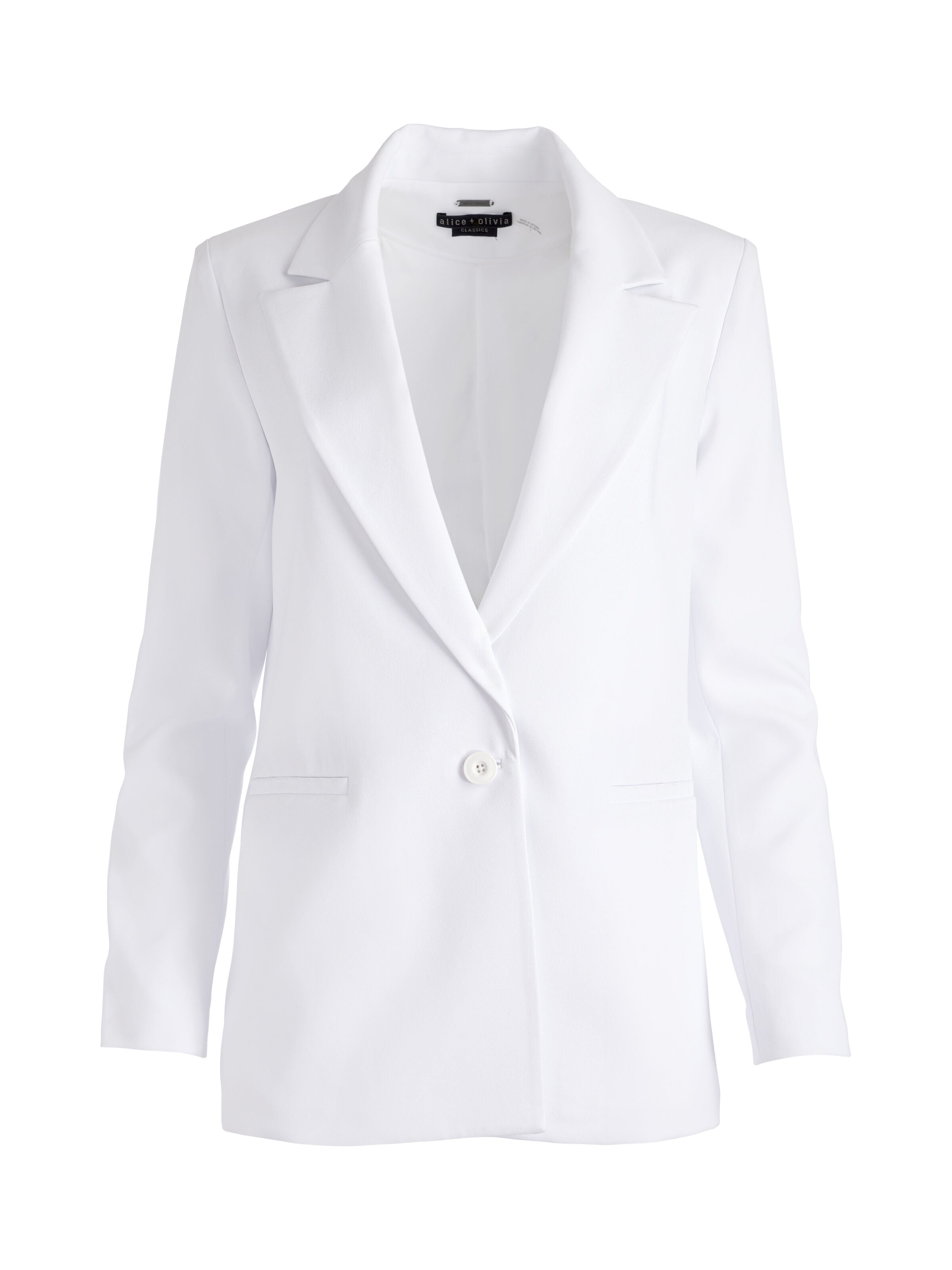 DENNY BOYFRIEND BLAZER-WHITE-ALICE + OLIVIA