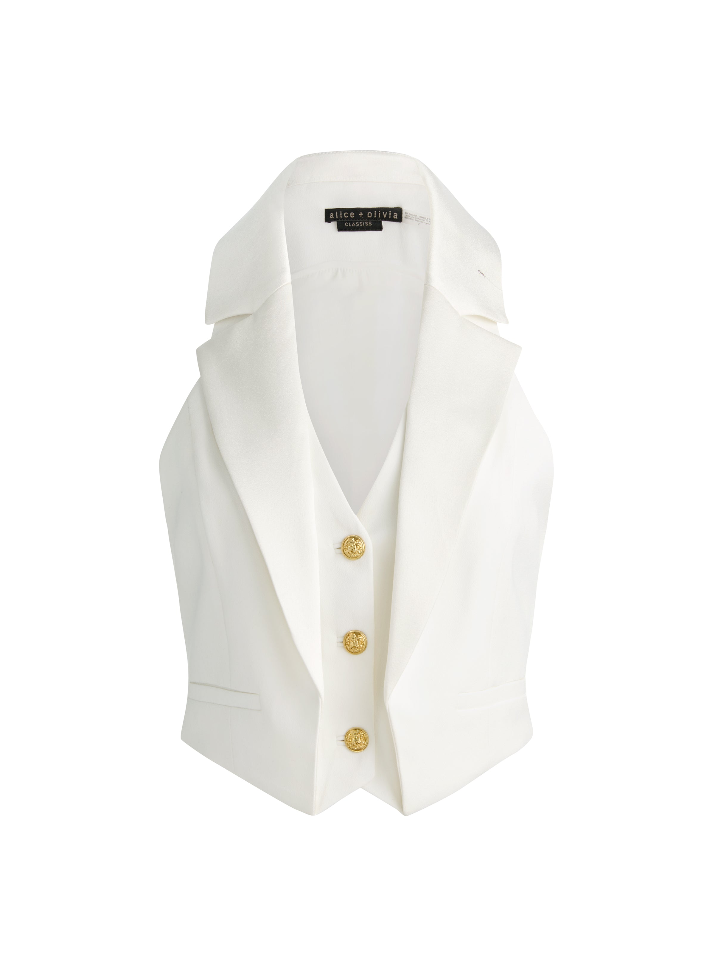 Top TESSA con scollo all'americana e revers lunghi-ALICE + OLIVIA