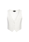 DONNA CROPPED VEST-OFF WHITE-ALICE + OLIVIA