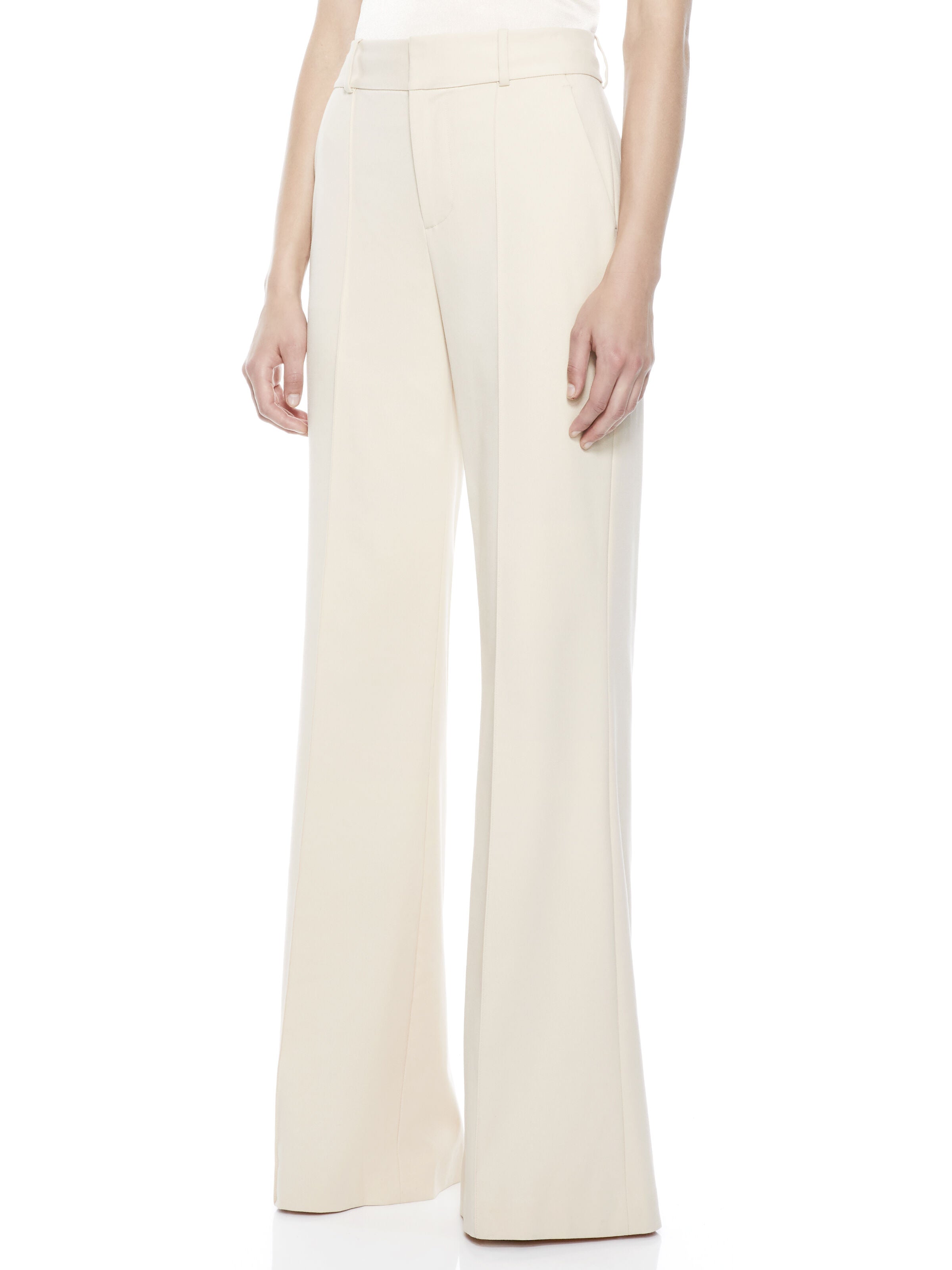 PAULA HIGH WAIST PANT WITH BACK SLIT-SEPIA-ALICE + OLIVIA