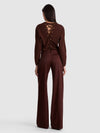 ERIC WOOL PANT-DARK CHOCOLATE-ALICE + OLIVIA