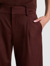 ERIC WOOL PANT-DARK CHOCOLATE-ALICE + OLIVIA