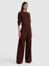 ERIC WOOL PANT-DARK CHOCOLATE-ALICE + OLIVIA