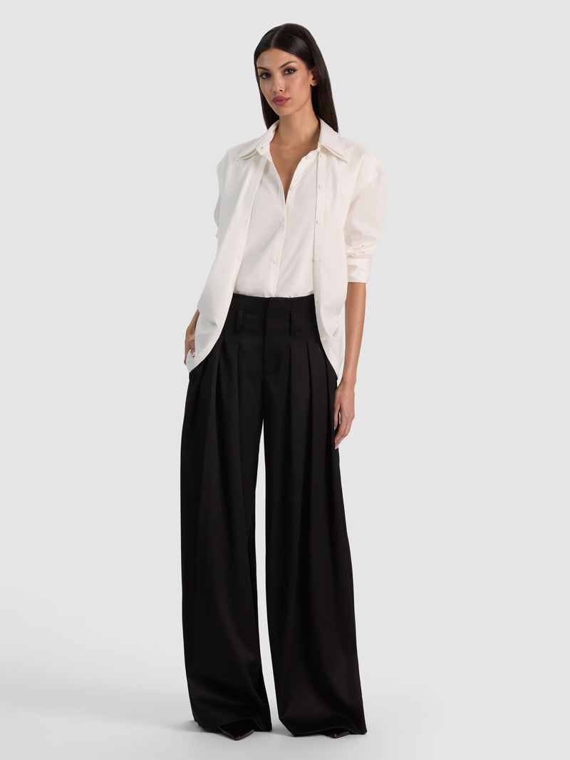 Benson Wool Pleated Pant