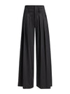 BENSON WOOL PLEATED PANT-CHARCOAL-ALICE + OLIVIA