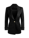 BURNS FITTED BLAZER-Black-ALICE + OLIVIA