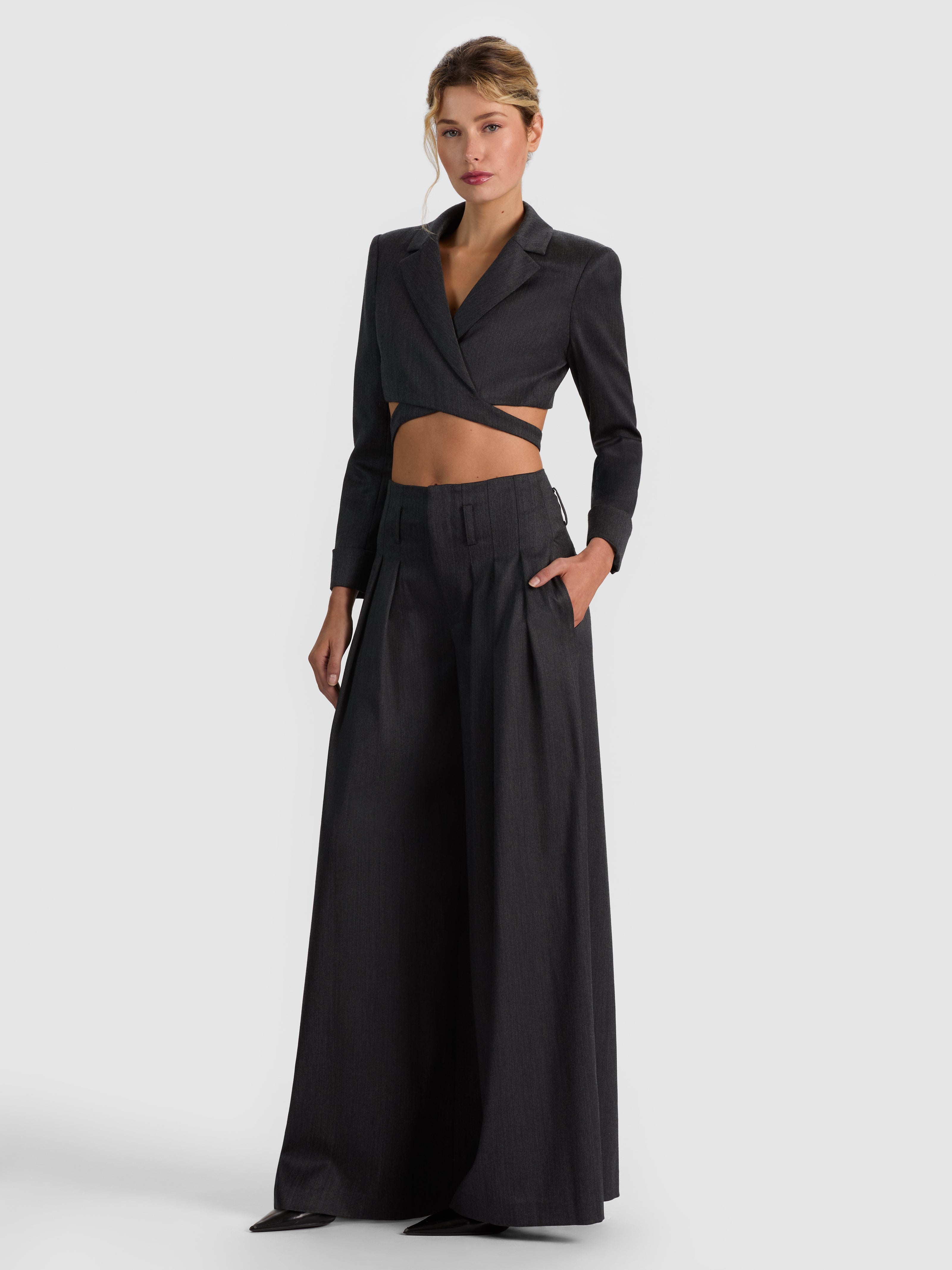 BLAZER LEONE CUT AWAY CON FASCIA-ALICE + OLIVIA