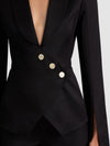 THE SCULPT BLAZER-Black-ALICE + OLIVIA
