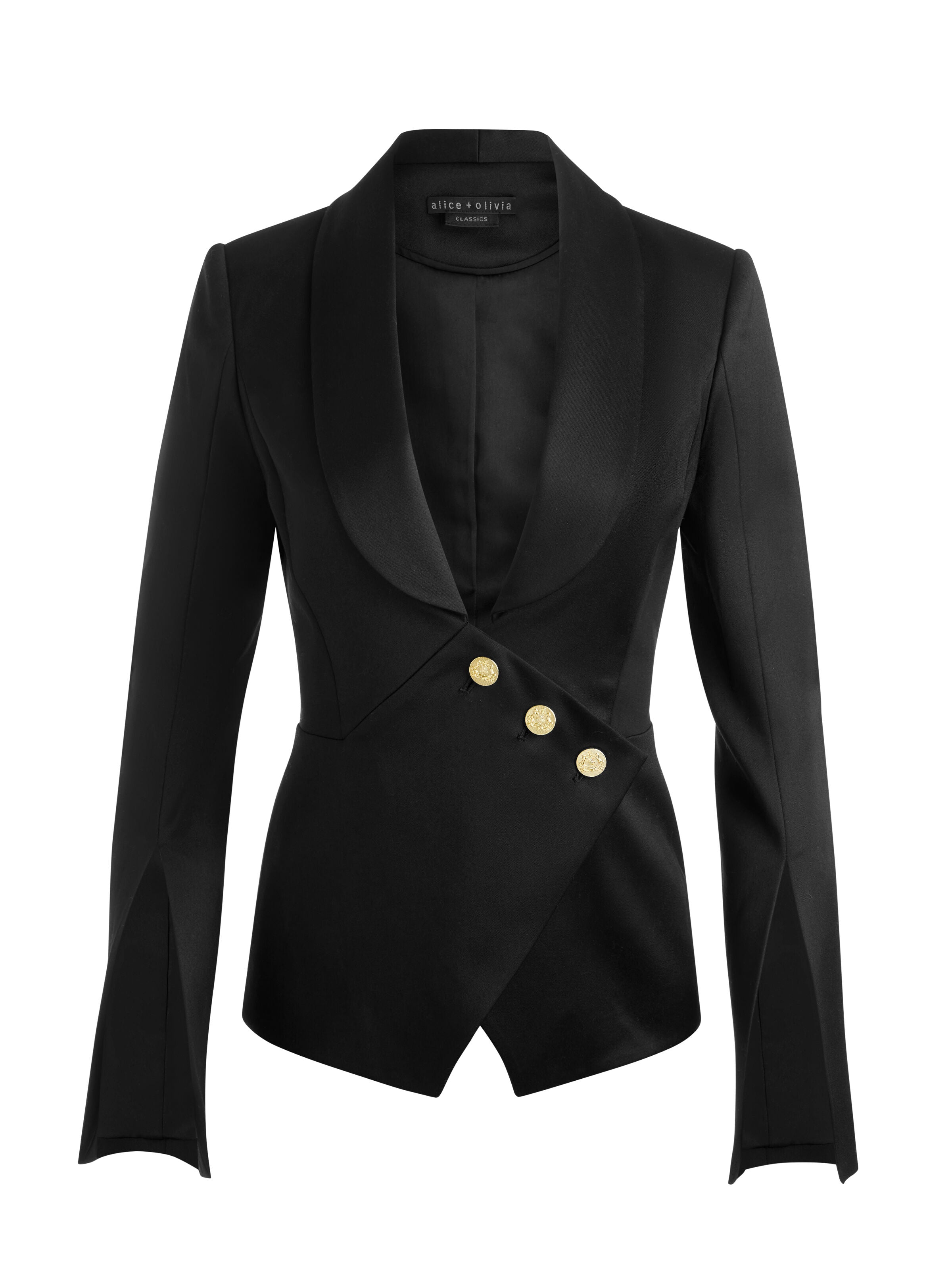 THE SCULPT BLAZER-Black-ALICE + OLIVIA